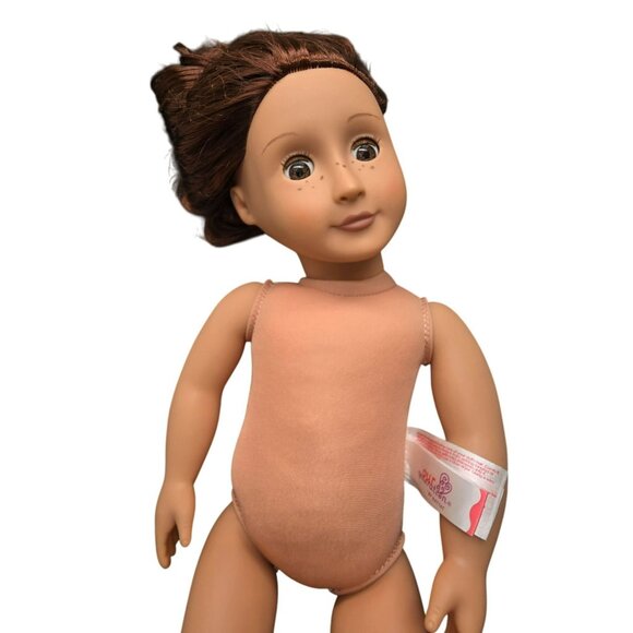 Our Generation Doll Auborn Hair Brown Eyes and Freckles 18" Sleep Wake JJ3824 - Picture 3 of 12